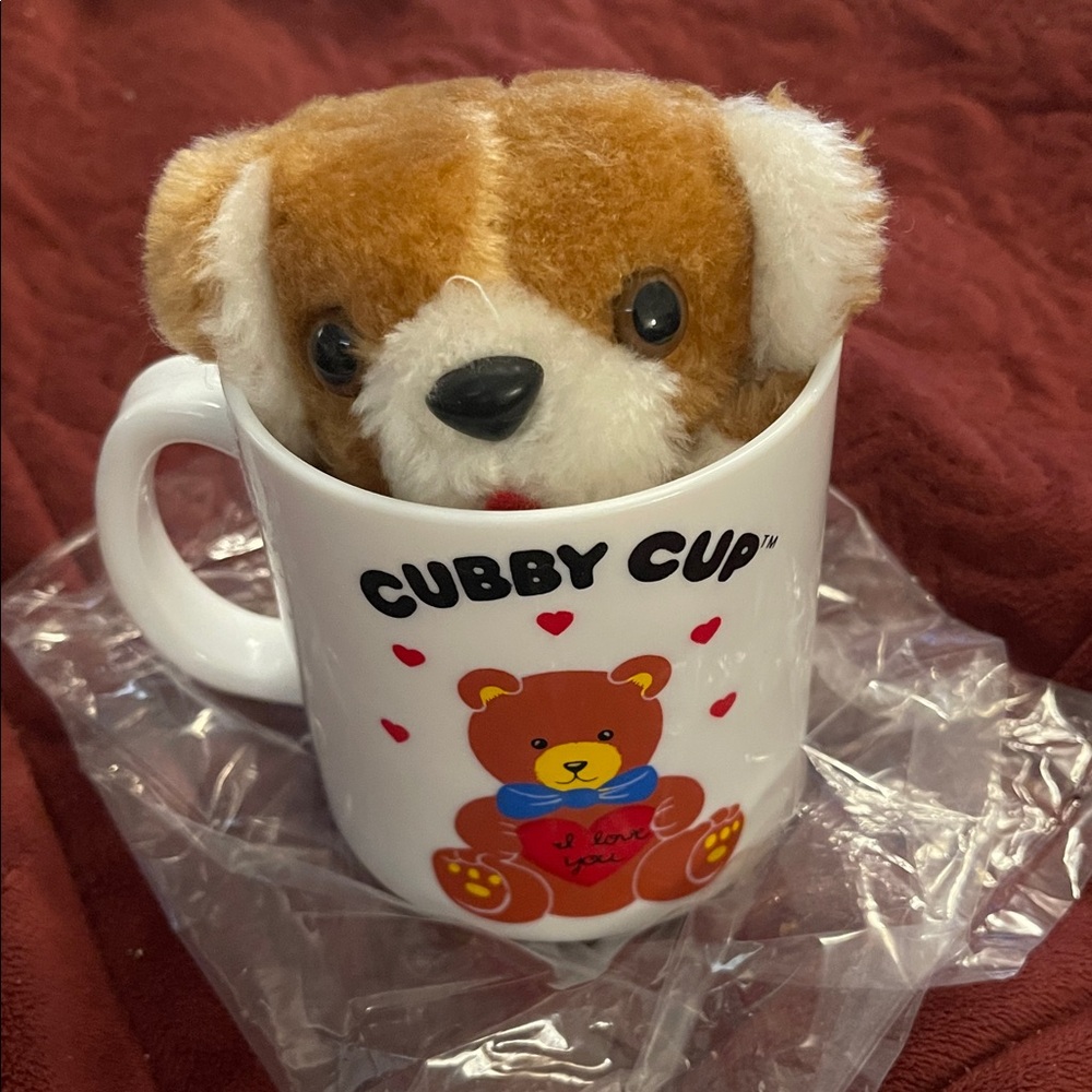 VINTAGE 1988 CUBBY CUP MUG N BEAR SET new without box